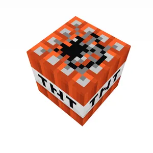 Orange Minecraft Tnt Cube Wallpaper