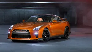 Orange Nissan Gtr Car Wallpaper