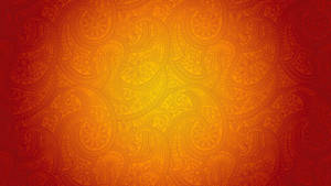 Orange Paisley Graphic Wallpaper