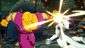 Orange Piccolovs Frieza Battle Scene Wallpaper