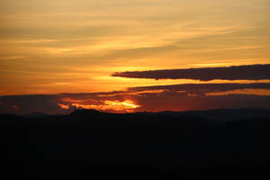 Orange Sky And Clouds Best Desktop Wallpaper