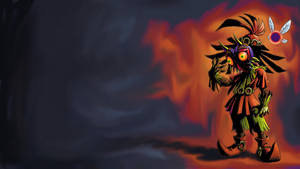 Orange Smoke Majora's Mask Wallpaper