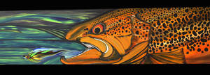 Orange Trout Art Wallpaper