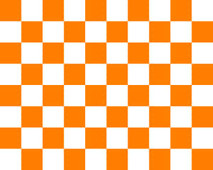 Orangeand White Checkerboard Pattern Wallpaper
