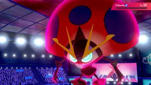 Orbeetle In A Fight Arena Wallpaper