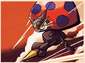 Orbeetle In High-energy Battle Wallpaper