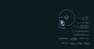 Orbital Mechanics Blackboard Illustration Wallpaper