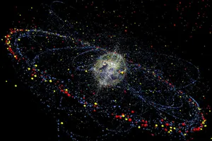 Orbiting Space Debris Wallpaper