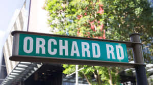 Orchard Road Sign Singapore Wallpaper