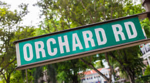 Orchard Road Sign Singapore Wallpaper