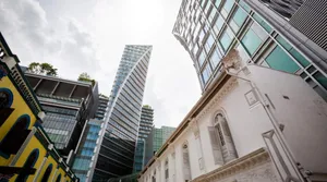 Orchard Road Singapore Architecture Contrast Wallpaper