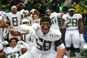 Oregon Ducks Football Team Celebration Wallpaper