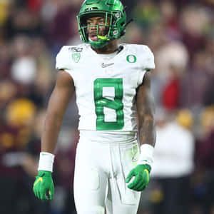 Oregon Football Player Number8 Wallpaper