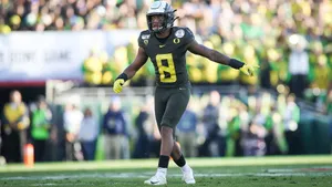 Oregon Football Player Number9 Wallpaper