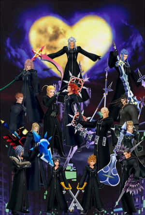 Organization Xiii Members From Kingdom Hearts Series Wallpaper