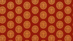 Oriental Circular Pattern Design Wallpaper