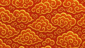 Oriental Cloud Pattern Wallpaper
