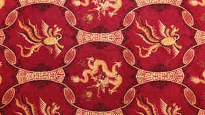 Oriental Dragon Pattern Wallpaper