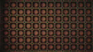 Oriental Geometric Pattern Design Wallpaper