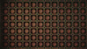 Oriental Geometric Pattern Design Wallpaper