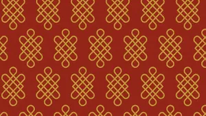 Oriental Knot Pattern Design Wallpaper