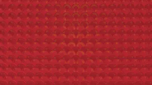 Oriental Red Pattern Design Wallpaper