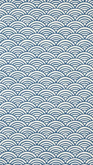 Oriental Wave Pattern Wallpaper