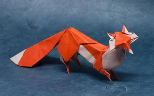 Origami Fox Artwork Wallpaper