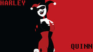 Original Harley Quinn Black And Red Villainess Wallpaper