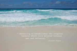 Original Harmony Beach Travel Quote Wallpaper