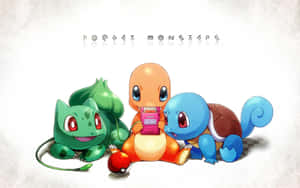 Original Starters Playing Gameboy Wallpaper