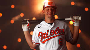 Orioles Player Portrait Ryan Mountcastle Wallpaper