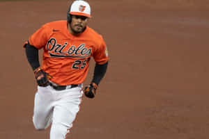 Orioles Player Running Bases Wallpaper