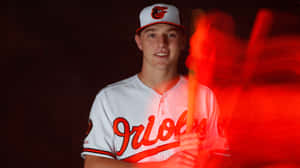 Orioles Playerwith Red Streak Wallpaper