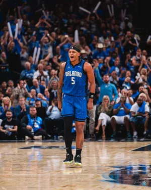 Orlando Basketball Player Celebration Wallpaper