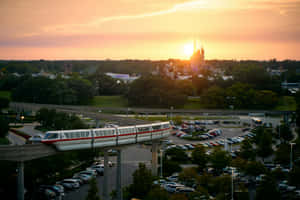 Orlando Monorail Sunset Wallpaper