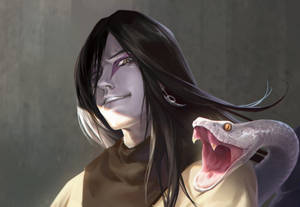 Orochimaru And Attacking Snake Wallpaper