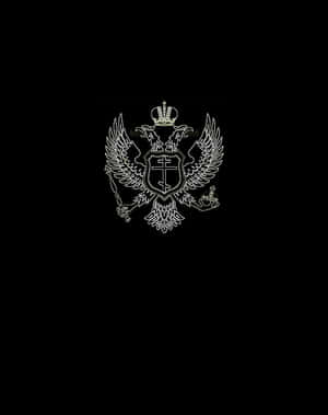 Orthodox Eagle Emblem Black Background Wallpaper