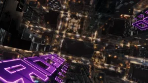 Oscorp Building Nighttime Reflection Wallpaper