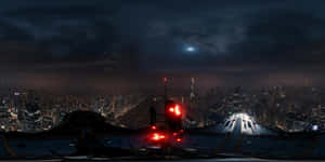 Oscorp Tower Helipad Night View Wallpaper