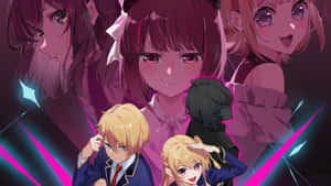 Oshi No Ko 4 K Anime Poster Wallpaper