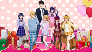 Oshi No Ko 4k Characters Group Wallpaper