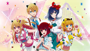 Oshi No Ko Anime Characters Wallpaper