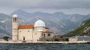 Our Lady Of The Rocks Gloomy Sky Wallpaper