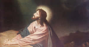 Our Lord Jesus Praying. Wallpaper