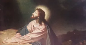 Our Lord Jesus Praying. Wallpaper