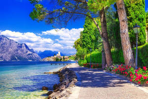 Outdoor Scenic Seaside Wallpaper