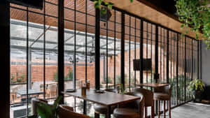 Outdoor Terrace In Gawky Goose Wallpaper