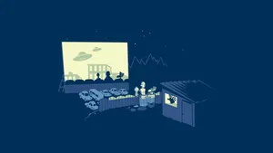 Outdoor Theater Fanart Drawing Wallpaper