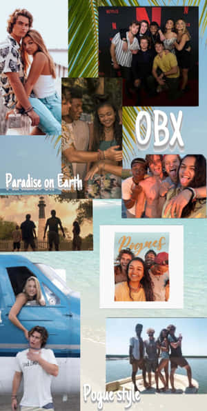 Outer Banks Cast Collagei Phone Wallpaper Wallpaper